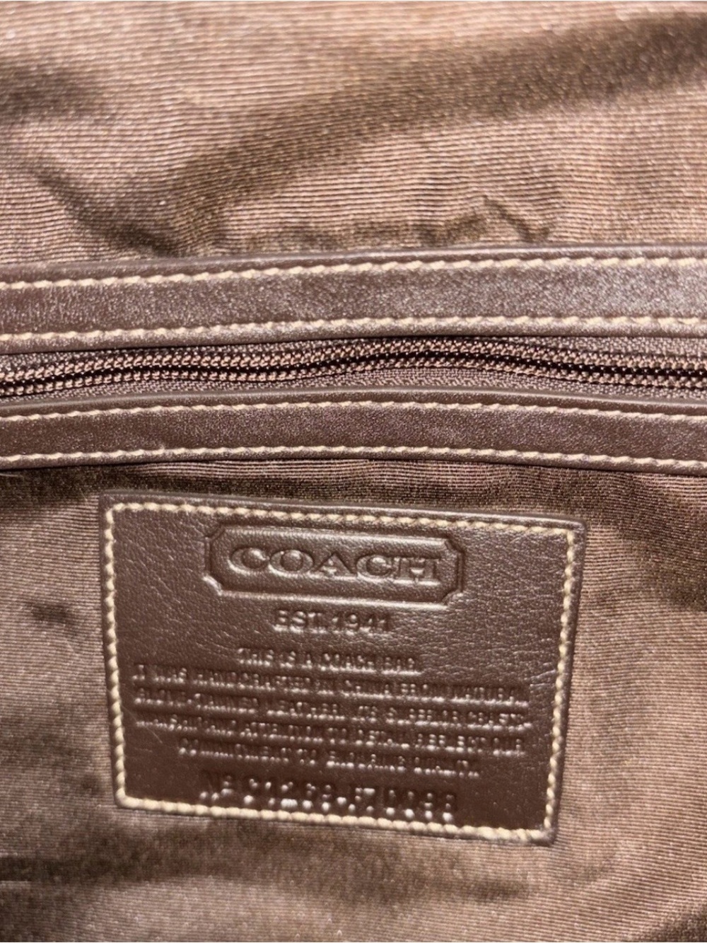 Vintage Coach Brown Leather Briefcase Messenger Bag Large Snap Handle Rare - Picture 10 of 11
